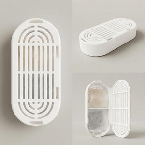 White shoe organizer with multiple compartments on a light gray background at Pet Servo