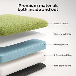 Pawz Orthopedic Donut Dog Bed with Memory Foam & Removable Cover for Medium Dogs (Green) at Pet Servo