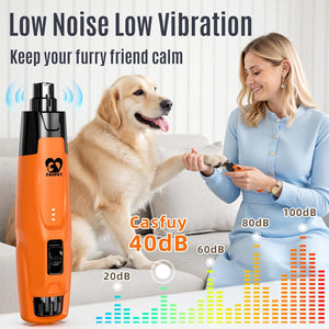 Buy Casfuy 6-Speed Pet Nail Grinder with 7h Running Time at Pet Servo