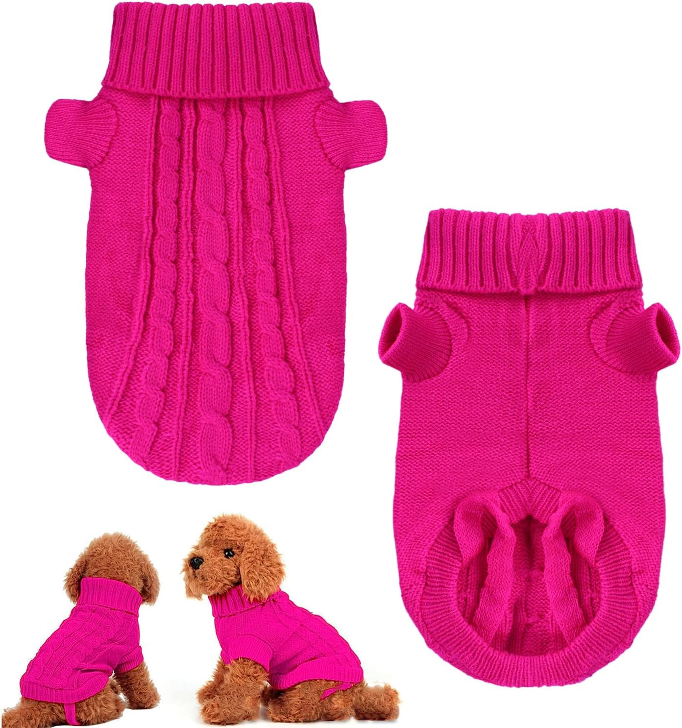 Knitted Sweater M – Cozy & Stylish for Small Pets - Petservo