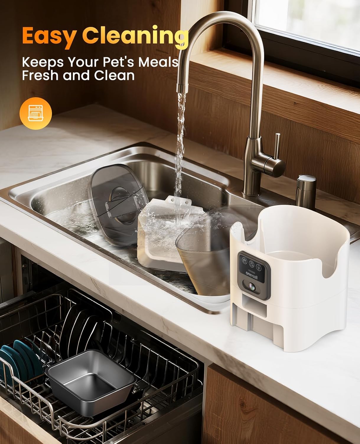Buy oneisall - Automatic 5G WiFi Smart Pet Feeder at Pet Servo