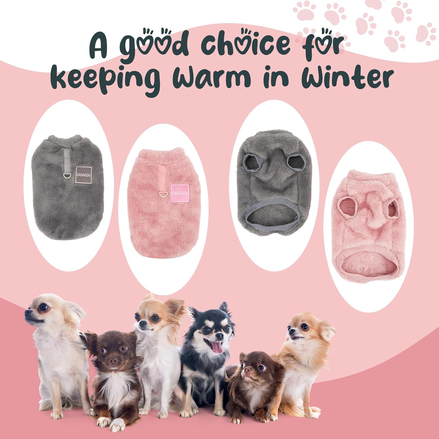 Viiotu 2 - Pack Fleece Dog Jumpers, XXL Size - Petservo