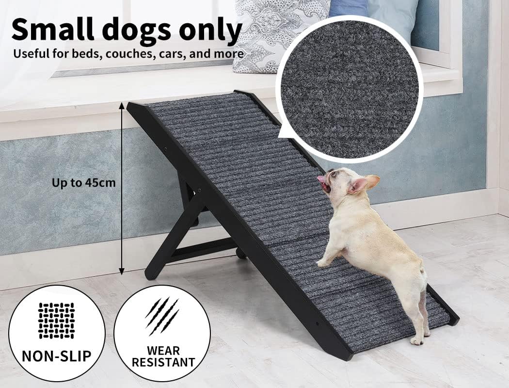 PaWz Adjustable Dog Ramp Height Stair for Bed Sofa Cat Dogs Folding Portable at Pet Servo