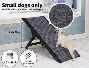 PaWz Adjustable Dog Ramp Height Stair for Bed Sofa Cat Dogs Folding Portable at Pet Servo