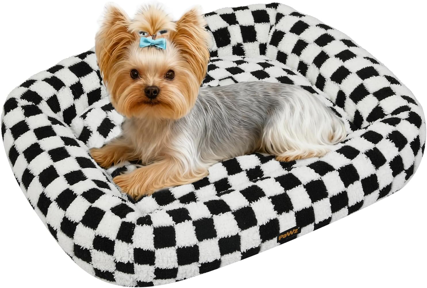 PaWz - Orthopedic Soft Calming Rectangle Pet Sofa Bed with Raised Edges at Pet Servo