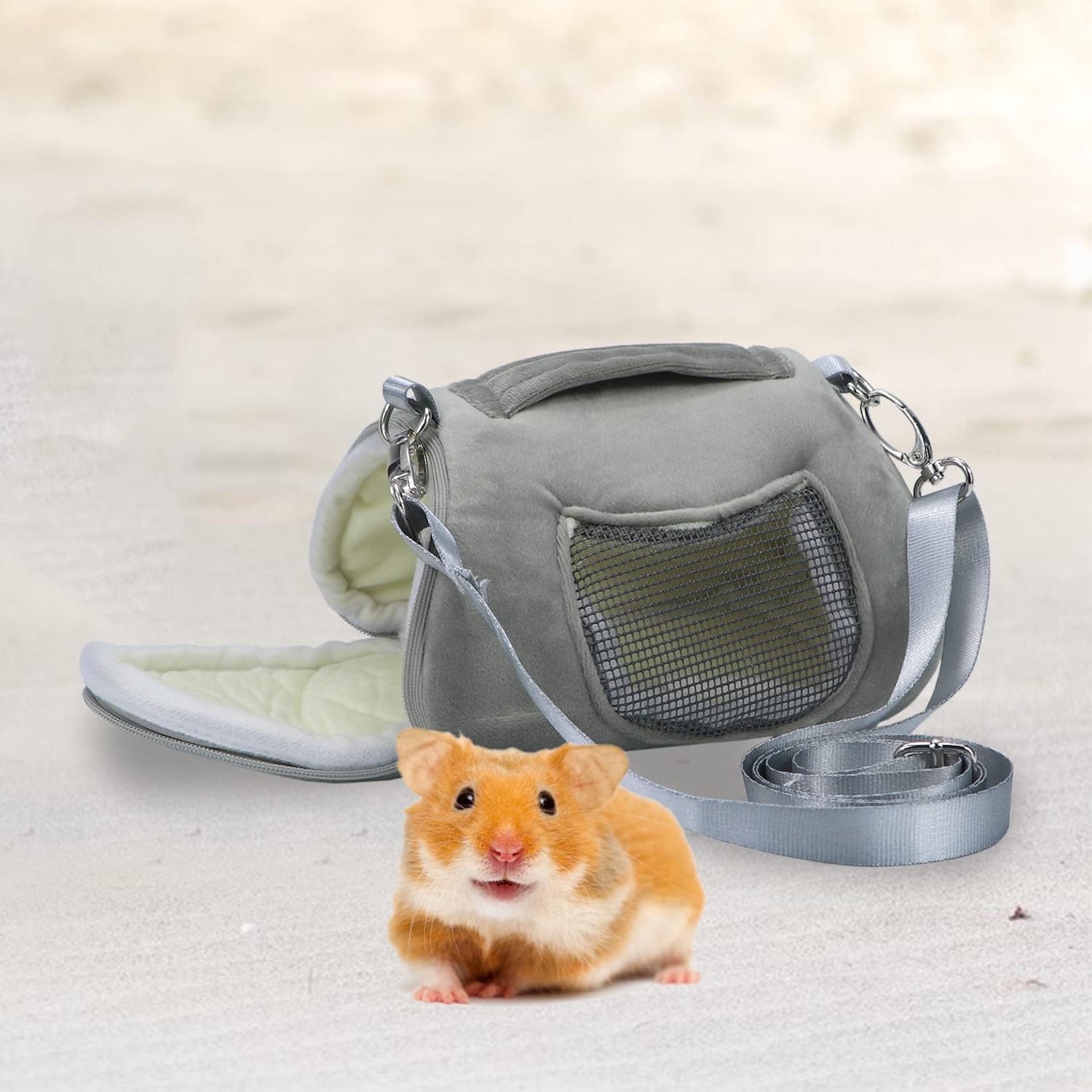 Litewoo - Hamster Travel Carrier Portable Bag for small pets - Pet Servo