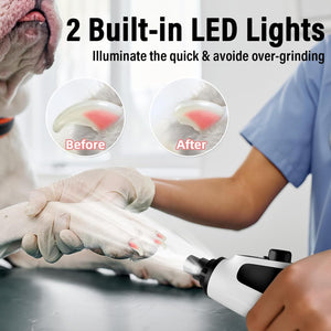 Buy Casfuy 6-Speed Pet Nail Grinder with 2 LED Lights at Pet Servo