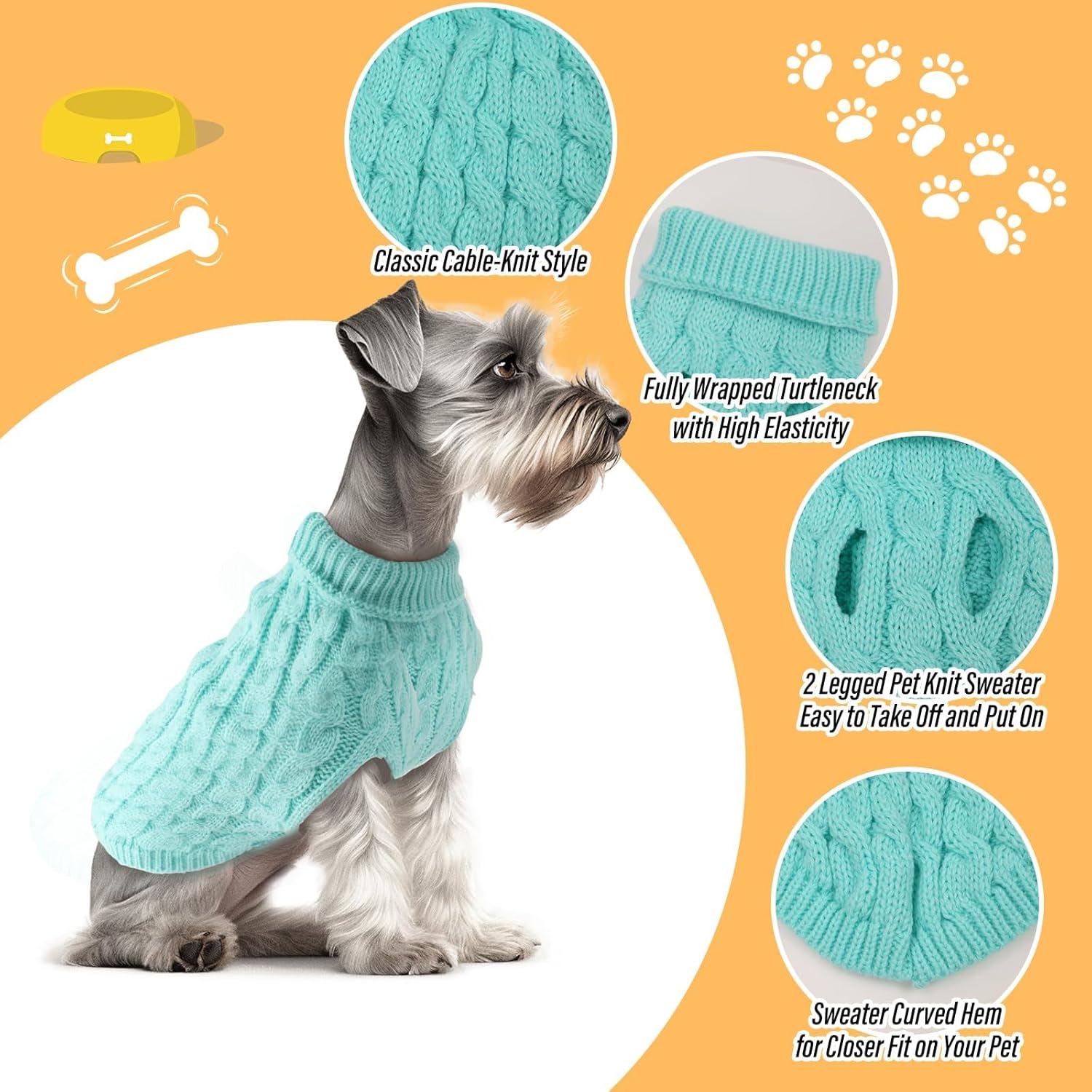 Fiohiros - Turtleneck Sweater M – Cozy & Stylish - Petservo