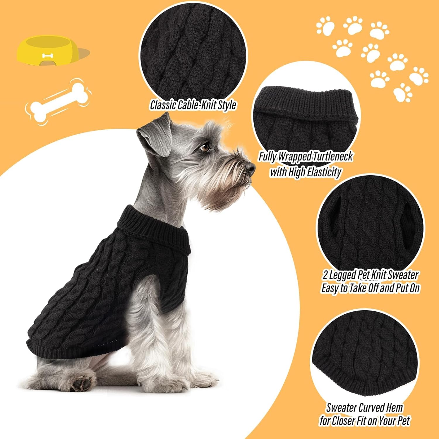 Fiohiros - Turtleneck Sweater M – Cozy & Stylish - Petservo