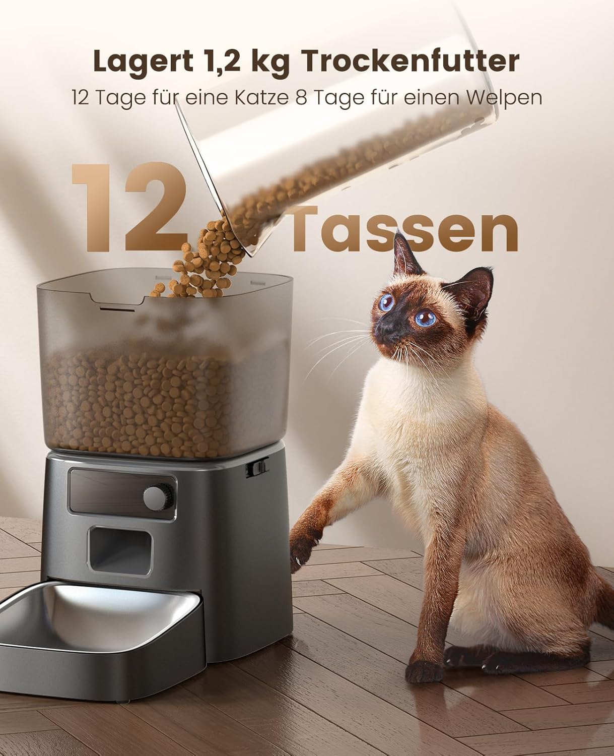 Buy oneisall - 3.5L Automatic Cat Feeder (Black) at Pet Servo