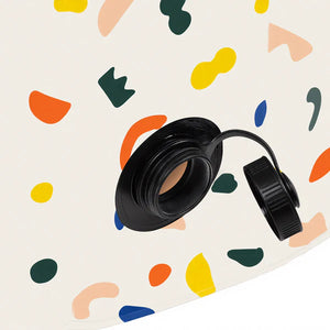 Black cable on a colorful abstract background