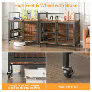 Buy Advwin Heavy-Duty Dog Kennel Dog Crate Furniture at Pet Servo-1