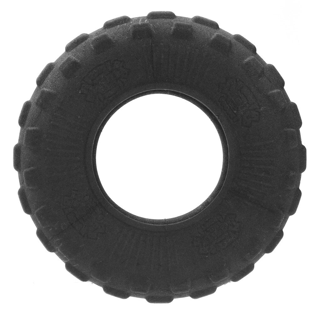 Black tire-shaped object on a white background at Pet Servo