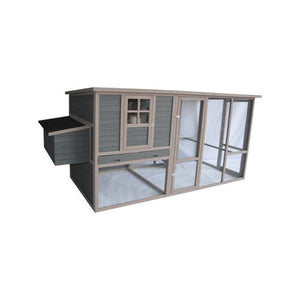 YES4PETS 290cm XXL Grey Chicken Coop Rabbit Hutch Feret House PetServo
