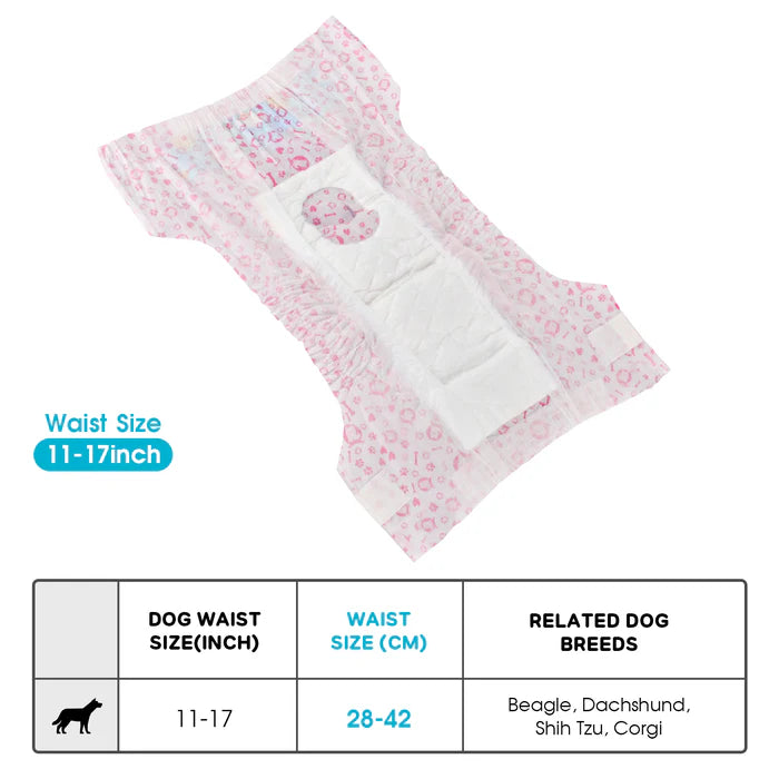 Advwin - Disposable Dog Diapers for Female Dogs 50 Count