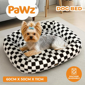 PaWz - Orthopedic Soft Calming Rectangle Pet Sofa Bed with Raised Edges at Pet Servo