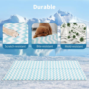 Buy PaWz Summer Non-Toxic Self-Cool Pet Sleeping Bed (Blue) at Pet Servo