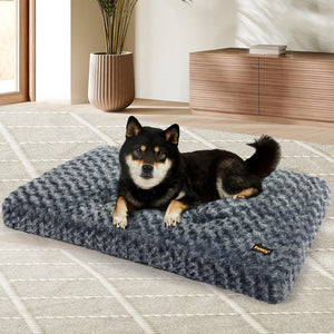 Pawz Soft Swirl Pattern Dog Bed Mat Plush Velvet with Machine Washable at Pet Servo
