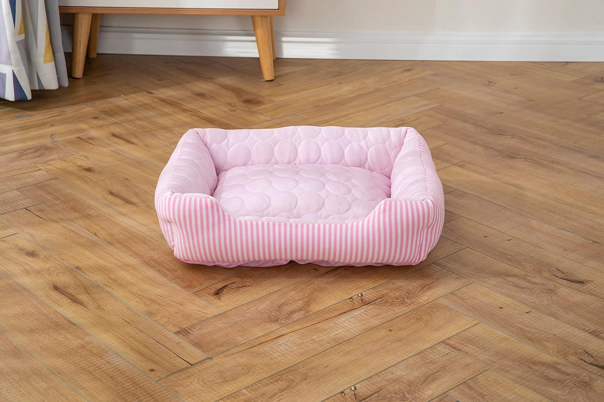 Pbed - Summer Cooling Bed with Non-Slip Bottom for Dogs & Cats, Pink at Pet Servo