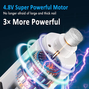 Motor with text highlighting its power and features on a dark background at Pet Servo