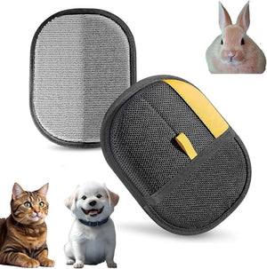 Two pet grooming tools with a rabbit, cat, and dog inset on a white background at Pet Servo