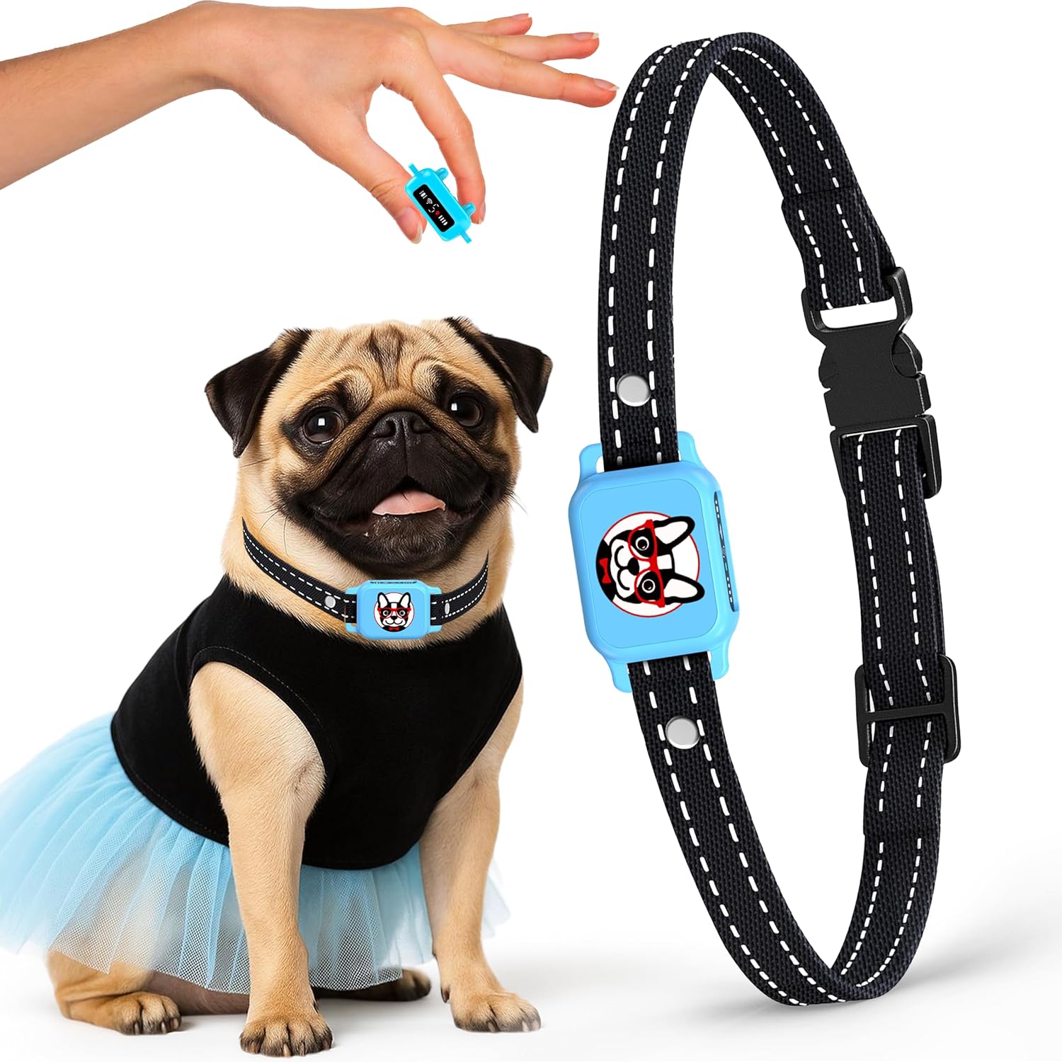 ELECANE - Bark Collar for Small Dogs 5-15 lbs with Magnetic Charging