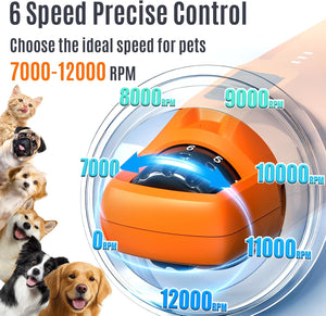 Buy Casfuy 6-Speed Pet Nail Grinder with 7h Running Time at Pet Servo