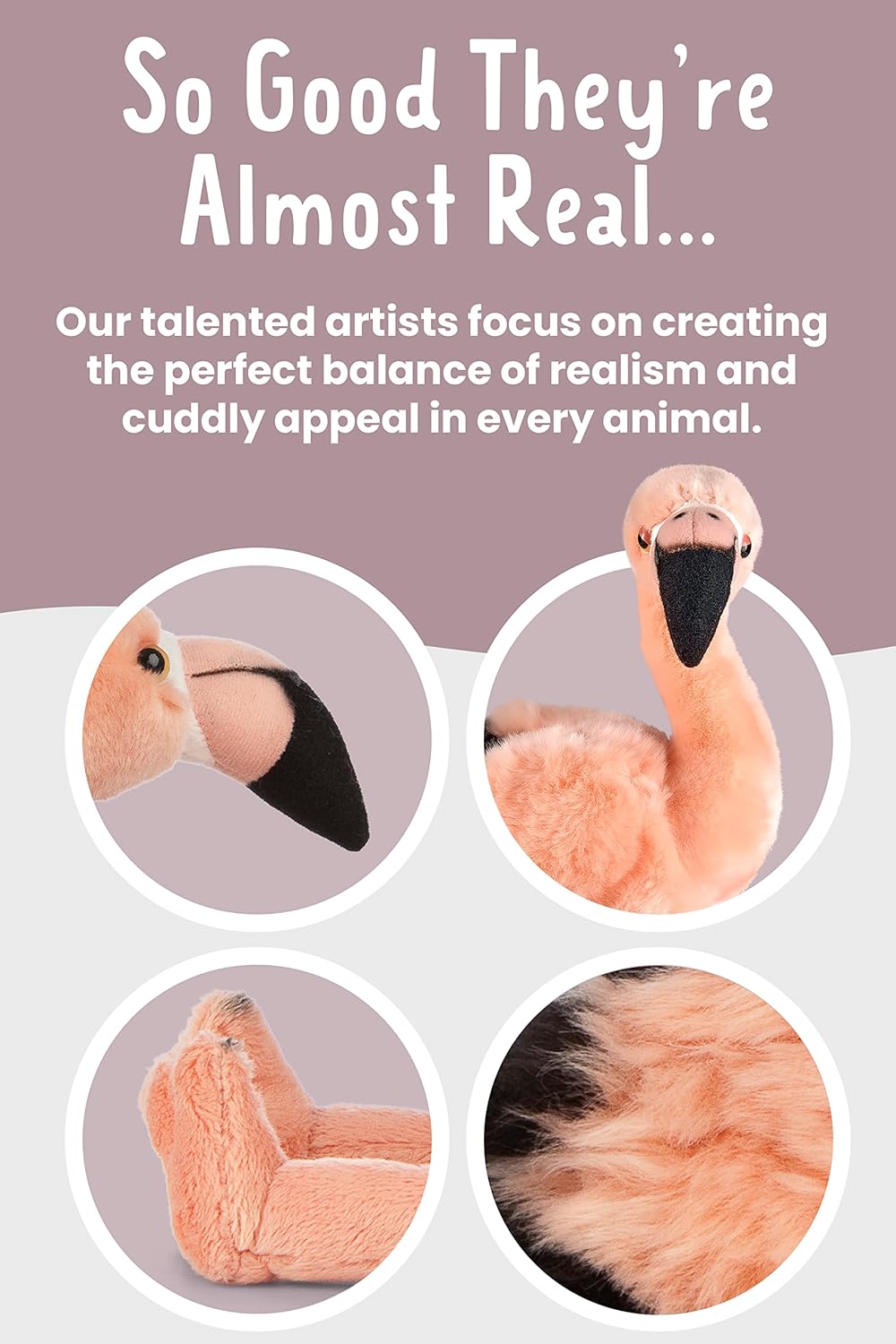 Living Nature - Flamingo Plush Soft Toy - Petservo