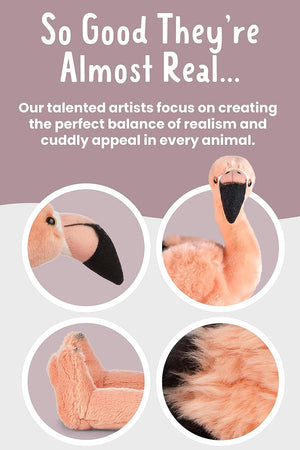 Living Nature - Flamingo Plush Soft Toy - Petservo