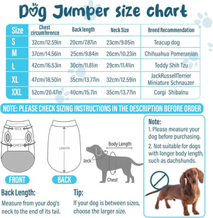 Viiotu 2 - Pack Fleece Dog Jumpers, Large Size - Petservo
