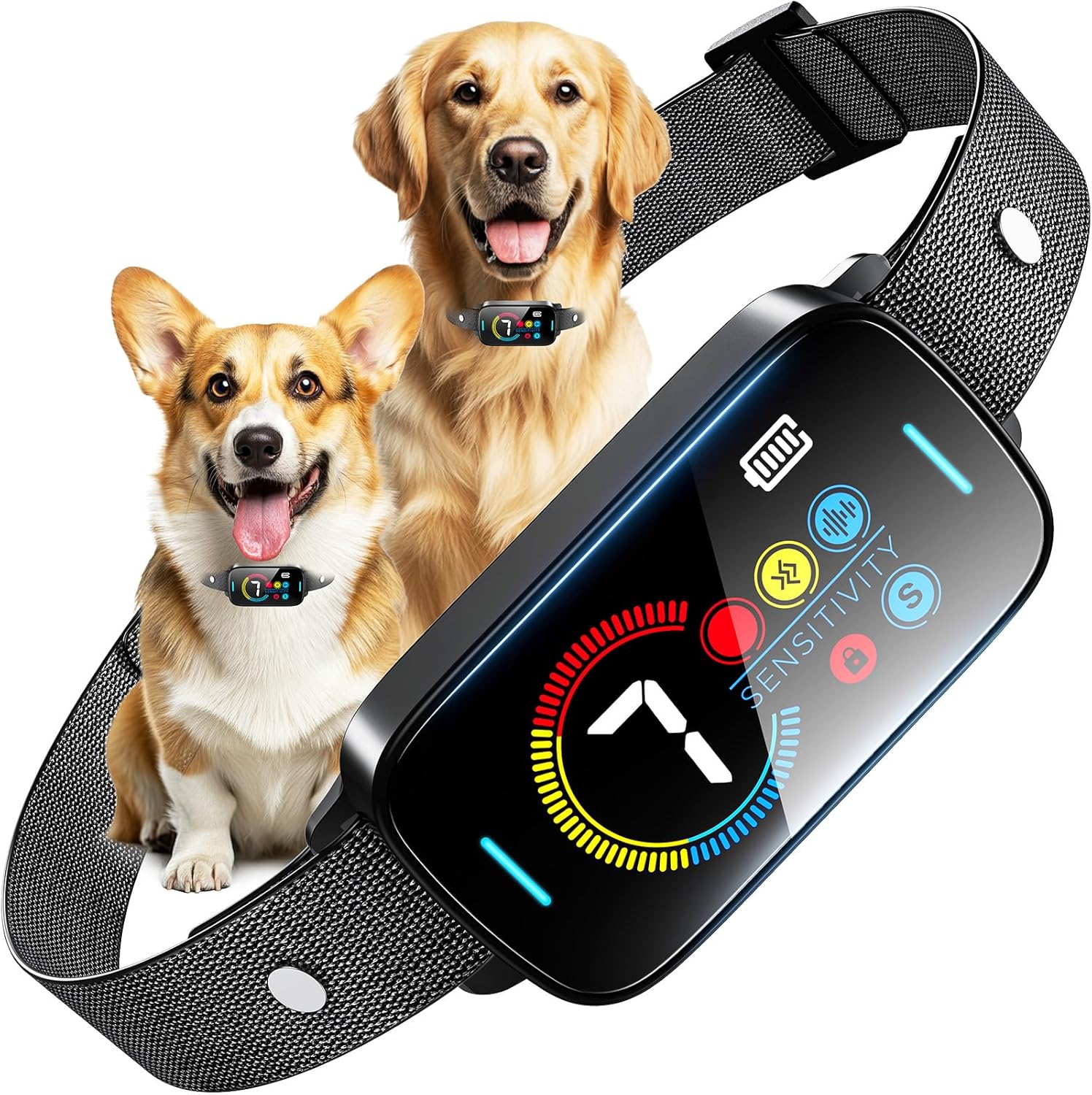 SLAYKAM - Ultrasonic Smart Bark Collar for Large Medium Small Dogs