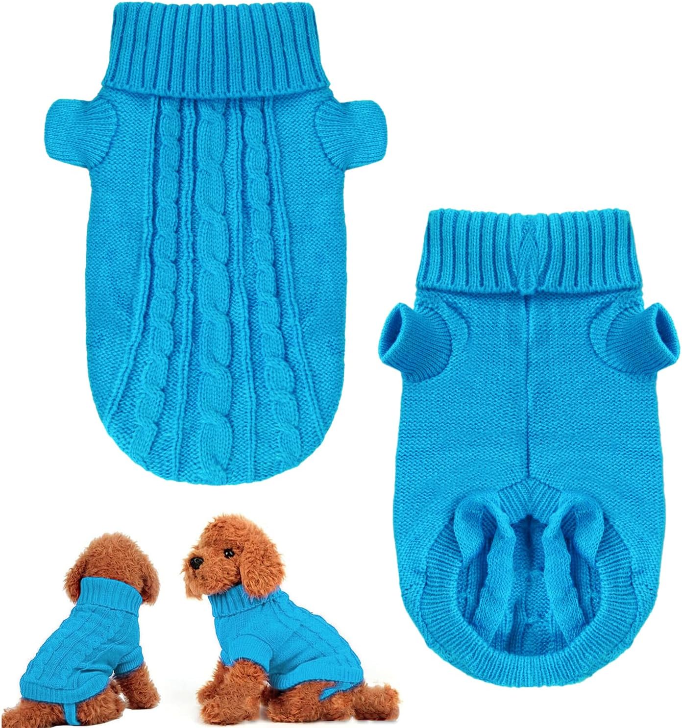 Knitted Sweater L – Warm & Stylish for Small Pets - Petservo
