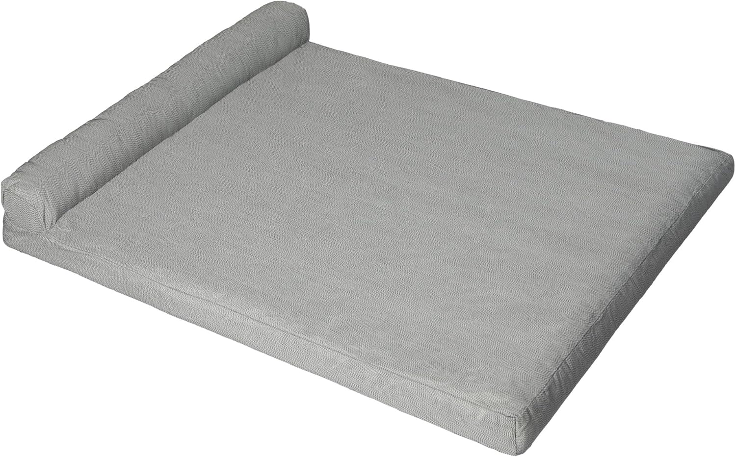Gray mattress roll-up on a white background at Pet Servo