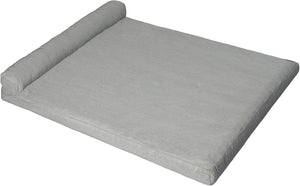 Gray mattress roll-up on a white background at Pet Servo