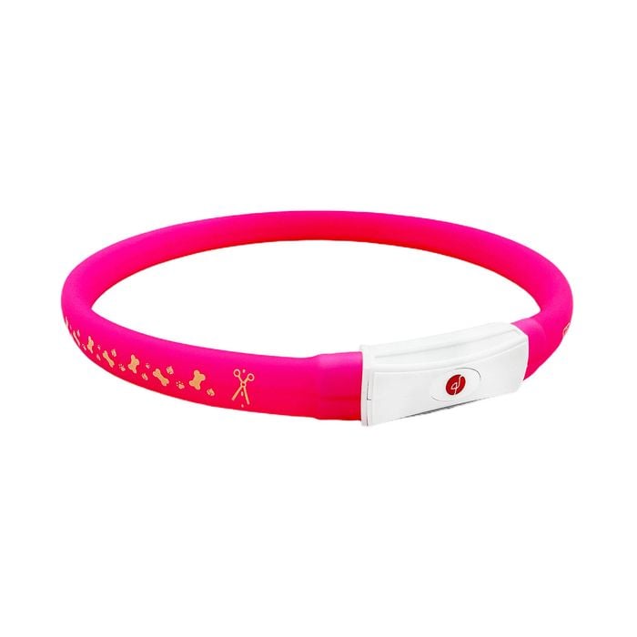 Flamingo - Visio LED Dog Collar 70 x 2cm Pink