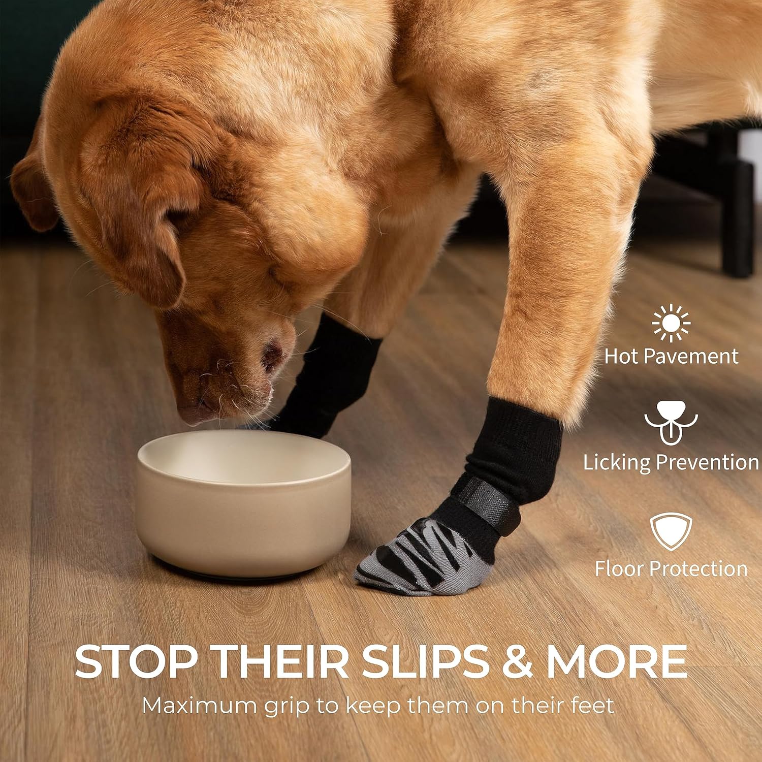 U. EHome - Non-Slip Dog Socks with Thick Grip - Petservo
