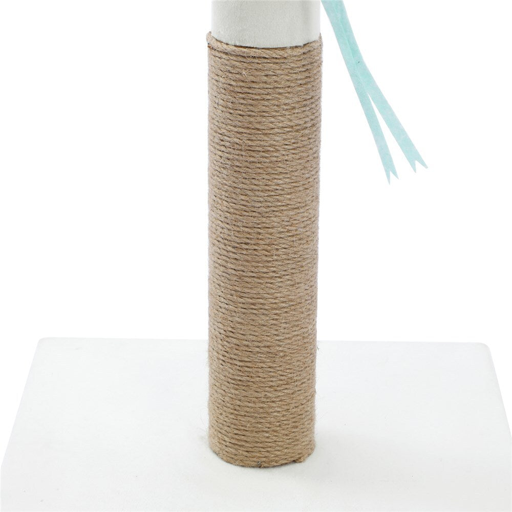 Cat scratch post with sisal wrap on a white background at Pet Servo