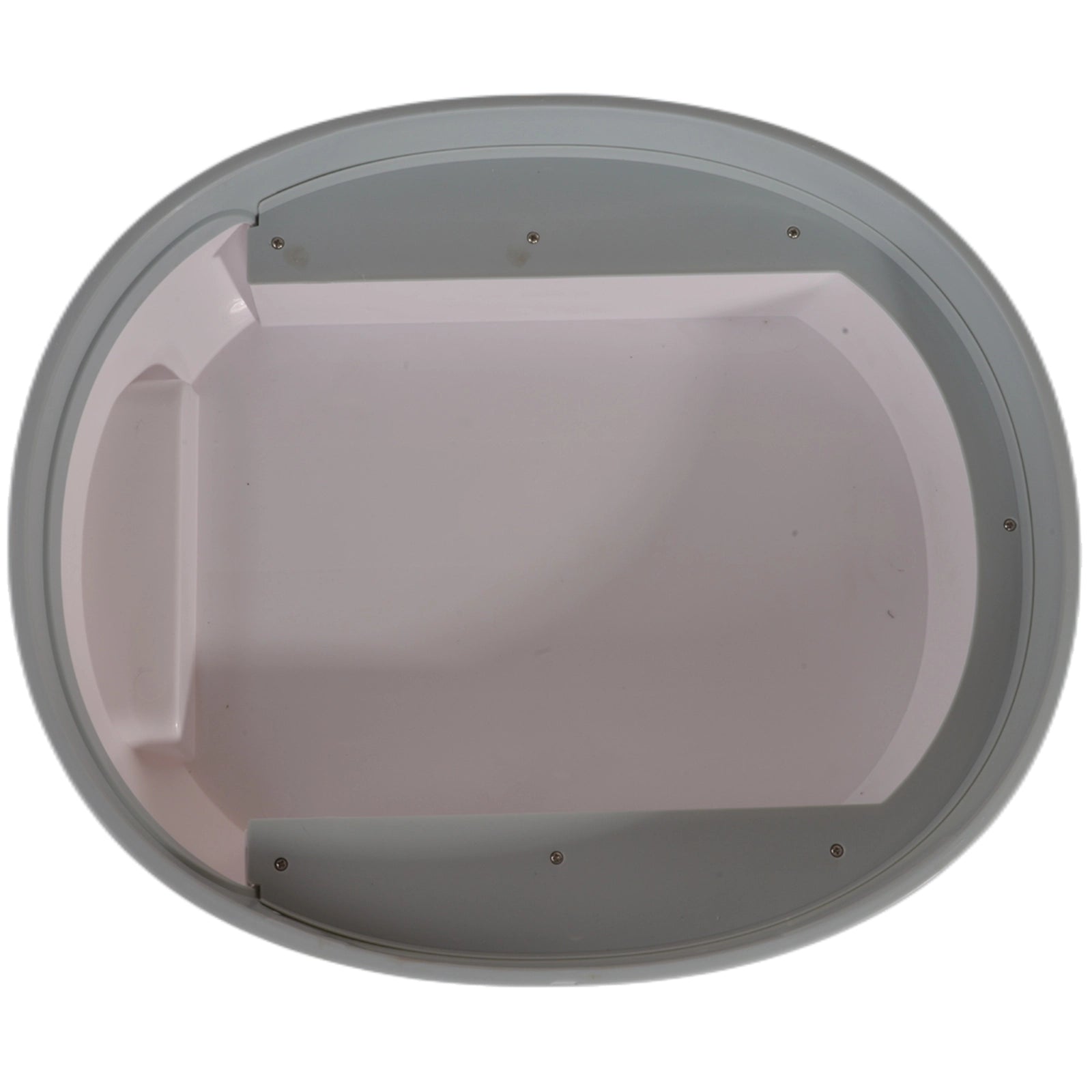 Round gray plastic component on a white background at Pet Servo