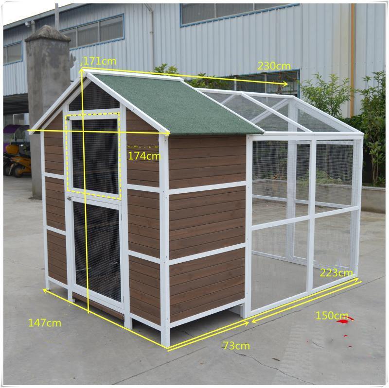 YES4PETS - XXL Wooden Outdoor Pigeon Breeding Cage - Pet Servo