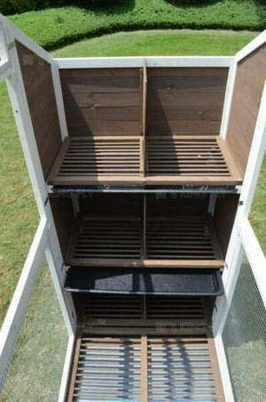 YES4PETS - XXL Wooden Outdoor Pigeon Breeding Cage - Pet Servo