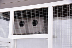 YES4PETS - XXL Wooden Bird Cage for Parrots & Canaries - Pet Servo