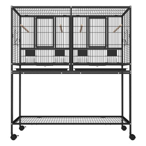 Advwin - Bird Cage 2in1 Large Cage Wheel w/Brake - PetServo-1