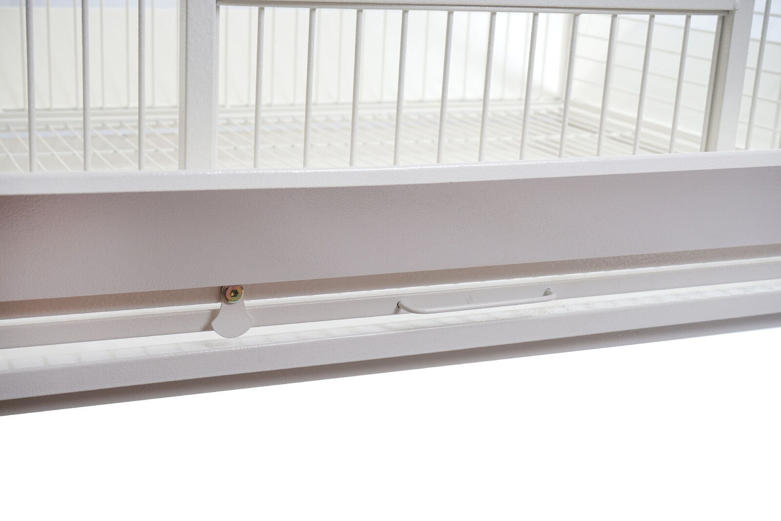 White fluorescent light fixture on a white background at Pet Servo
