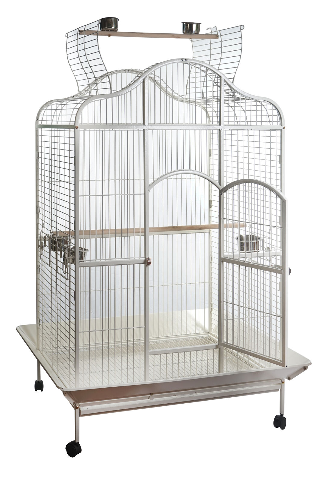 Large bird cage with a stand on a white background at Pet Servo