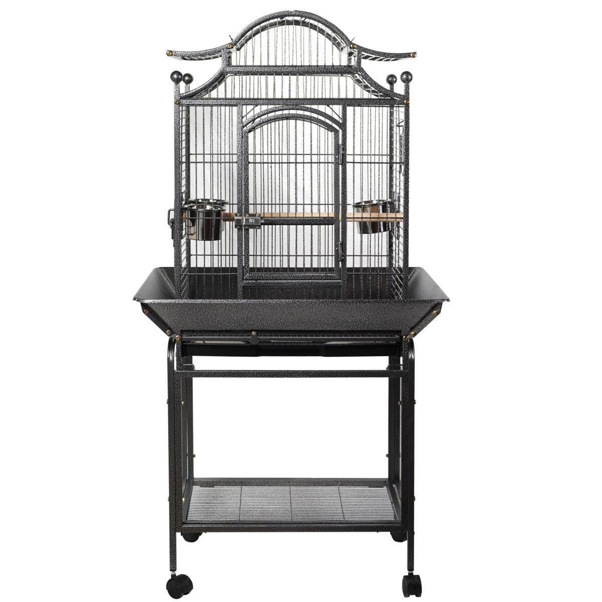 YES4PETS - Large Bird Cage Aviary with Stand & Wheels - Pet Servo