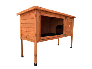 Wooden pet house with a white background at Pet Servo