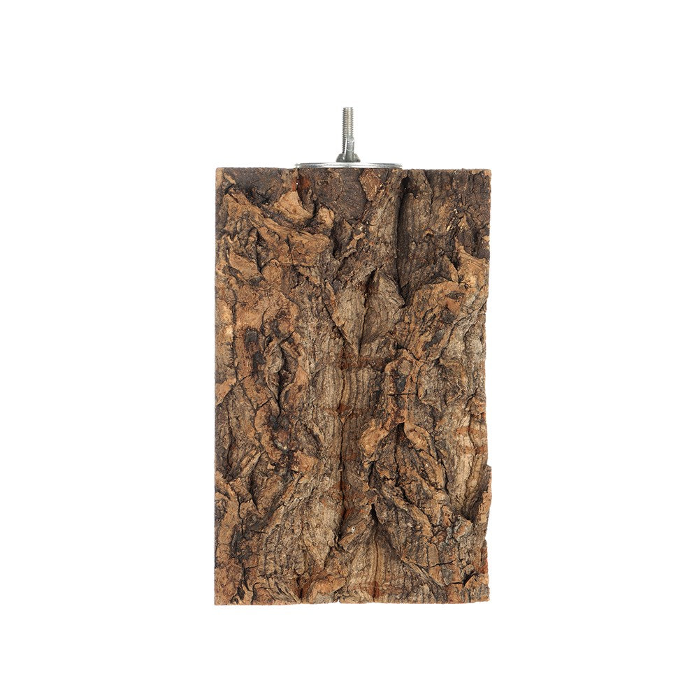 Wooden wall art with bark texture on a white background at Petservo