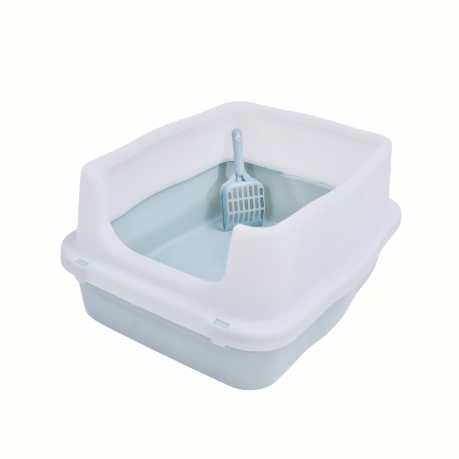 YES4PETS - Large Deep Cat Litter Tray with High Wall & Scoop - Pet Servo