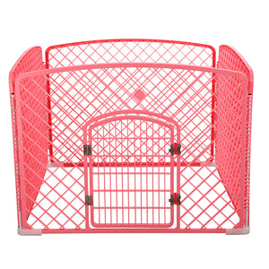 YES4PETS - M 4-Panel Plastic Foldable Pet Fence - Pet Servo