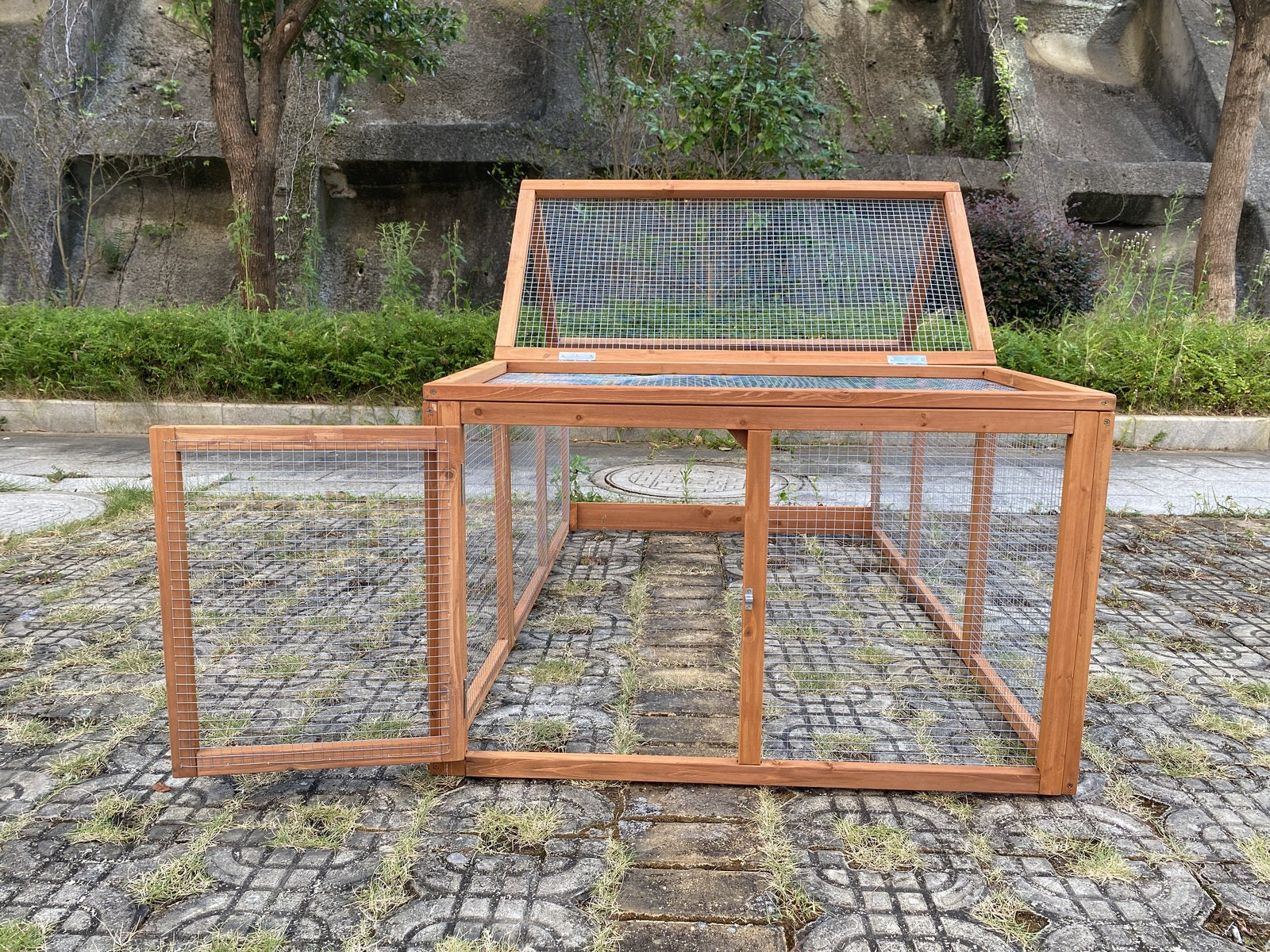 YES4PETS - Large Coop Run & Hutch Extension - Petservo